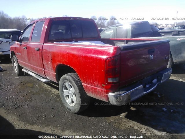 1D7HU18N36S612208 - 2006 DODGE RAM 1500 ST/SLT RED photo 3