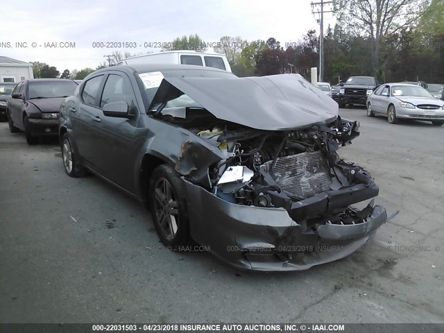 1C3CDZCB7DN576250 - 2013 DODGE AVENGER SXT GRAY photo 1