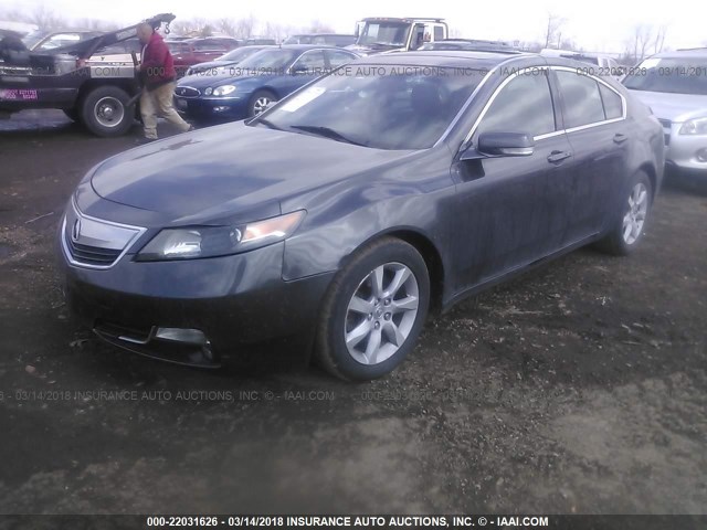 19UUA8F54DA016588 - 2013 ACURA TL TECH GRAY photo 2