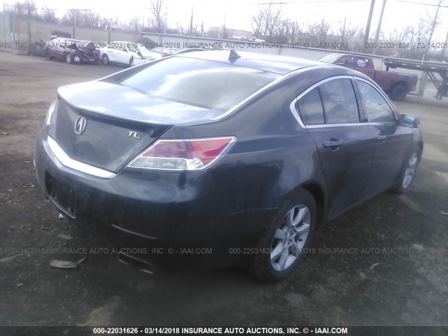 19UUA8F54DA016588 - 2013 ACURA TL TECH GRAY photo 4