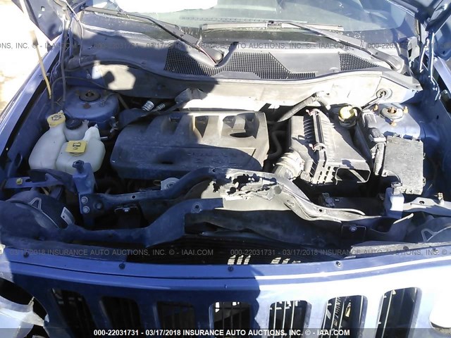 1J8FT28W17D378667 - 2007 JEEP PATRIOT SPORT BLUE photo 10