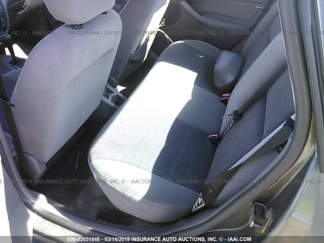 1FAFP34313W315053 - 2003 FORD FOCUS SE COMFORT/SE SPORT SILVER photo 8