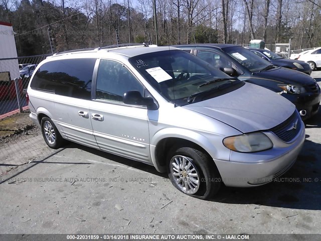 2C8GP64L51R114888 - 2001 CHRYSLER TOWN & COUNTRY LIMITED SILVER photo 1