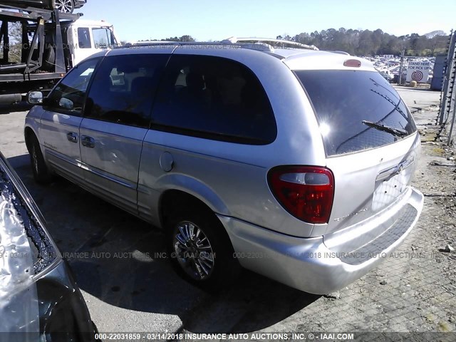 2C8GP64L51R114888 - 2001 CHRYSLER TOWN & COUNTRY LIMITED SILVER photo 3