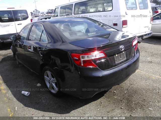 4T1BF1FK1EU801800 - 2014 TOYOTA CAMRY L/SE/LE/XLE 黑色 照片 3