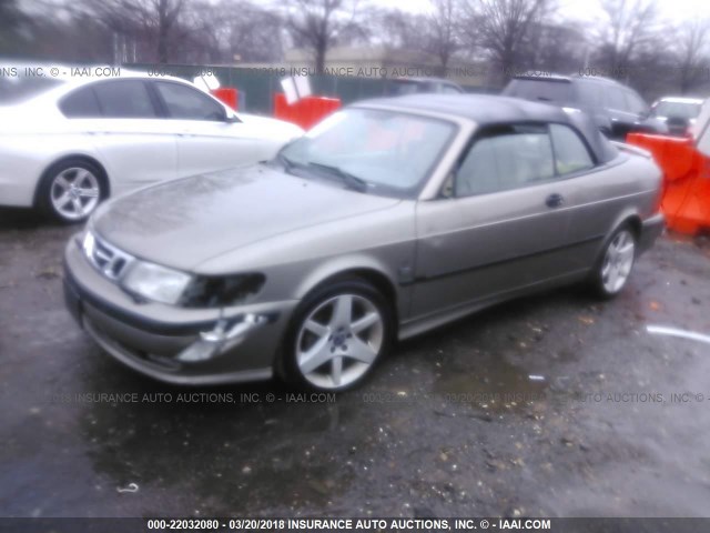 YS3DF75K527004809 - 2002 SAAB 9-3 SE BROWN photo 2