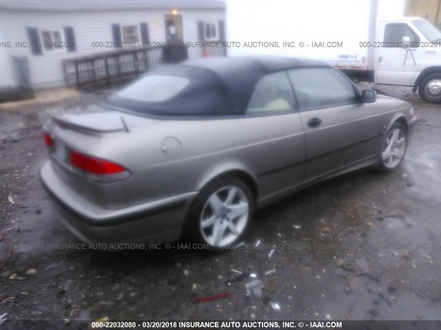 YS3DF75K527004809 - 2002 SAAB 9-3 SE BROWN photo 4