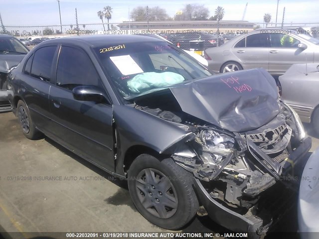 1HGES16345L010688 - 2005 HONDA CIVIC DX VP GRAY photo 1