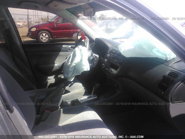 1HGES16345L010688 - 2005 HONDA CIVIC DX VP GRAY photo 5