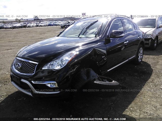 JN1BJ0RPXHM384107 - 2017 INFINITI QX50 BLACK photo 2