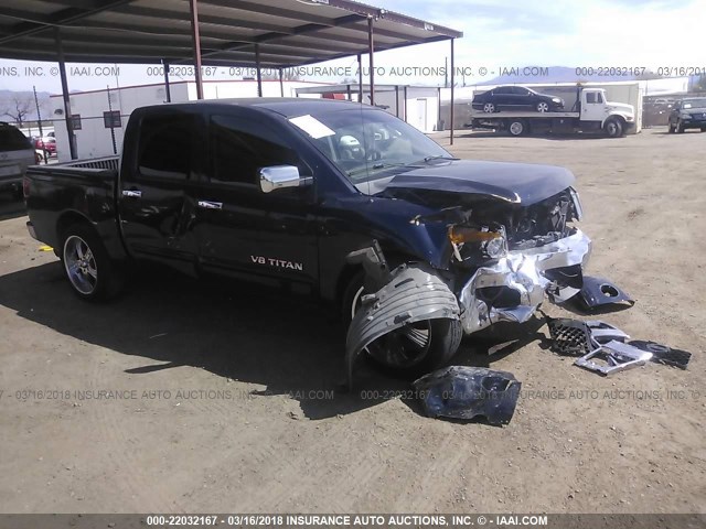 1N6AA07A57N212094 - 2007 NISSAN TITAN XE/SE/LE Dark Blue photo 1