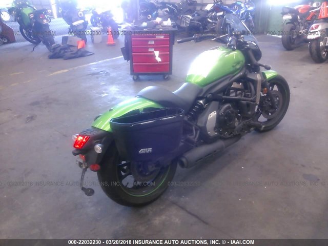 JKAENEB12FDA06357 - 2015 KAWASAKI EN650 B GREEN photo 4