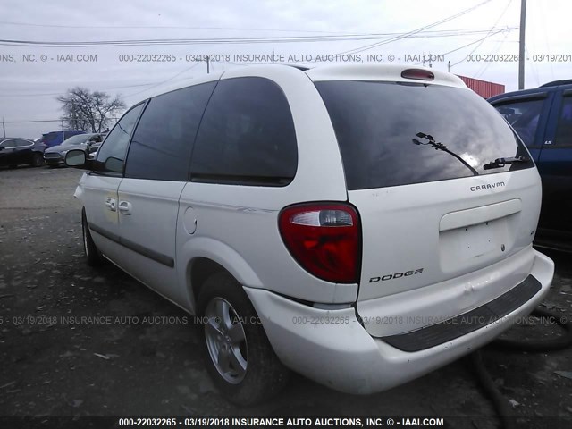 1D4GP45R46B757640 - 2006 DODGE CARAVAN SXT WHITE photo 3