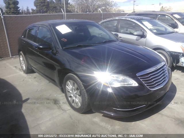 1C3CCBAB8CN246452 - 2012 CHRYSLER 200 LX BLACK photo 1