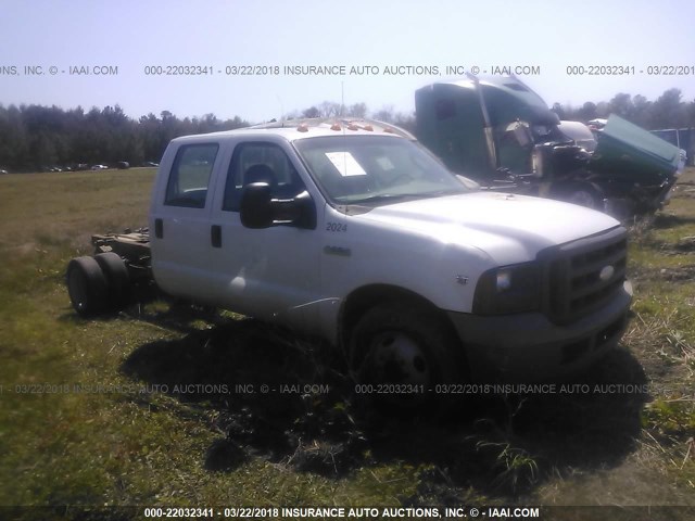 1FDWW36Y45EB79253 - 2005 FORD F350 SUPER DUTY WHITE photo 1