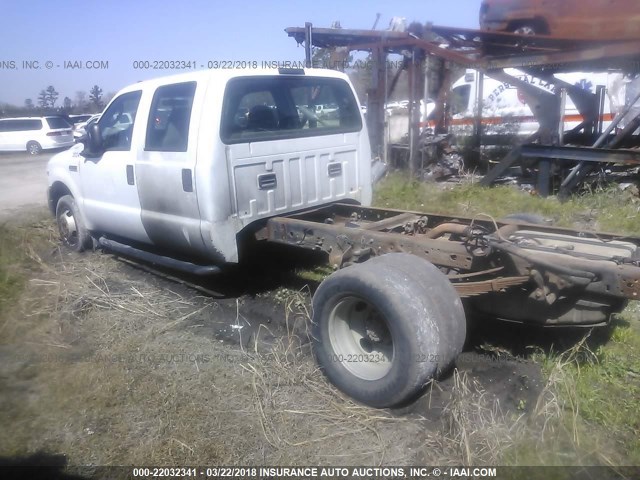 1FDWW36Y45EB79253 - 2005 FORD F350 SUPER DUTY WHITE photo 3