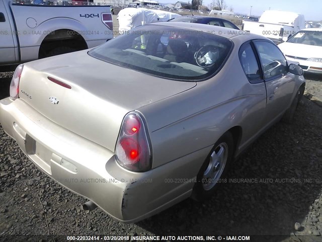 2G1WW12E359219144 - 2005 CHEVROLET MONTE CARLO LS 锡色 照片 4