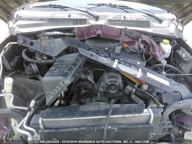 1J4GL48K63W554643 - 2003 JEEP LIBERTY SPORT/FREEDOM მუქწითელი ფოტო 10