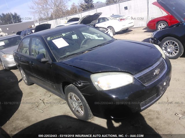 1G1ZS58F07F170656 - 2007 CHEVROLET MALIBU LS შავი ფოტო 1