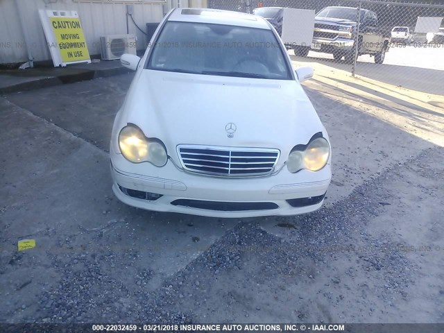 WDBRF52H06A909959 - 2006 MERCEDES-BENZ C GENERATION 2006 230 WHITE photo 6