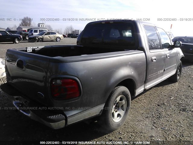 1FTRW076X3KD29751 - 2003 FORD F150 SUPERCREW GRAY photo 4