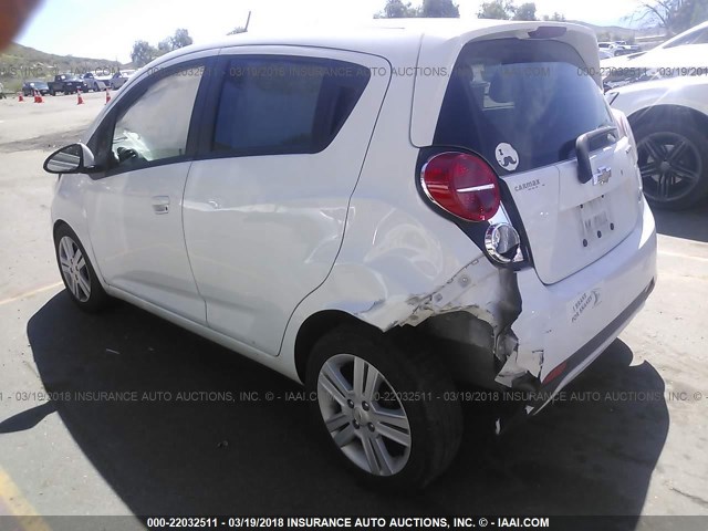 KL8CA6S91FC738026 - 2015 CHEVROLET SPARK LS WHITE photo 3