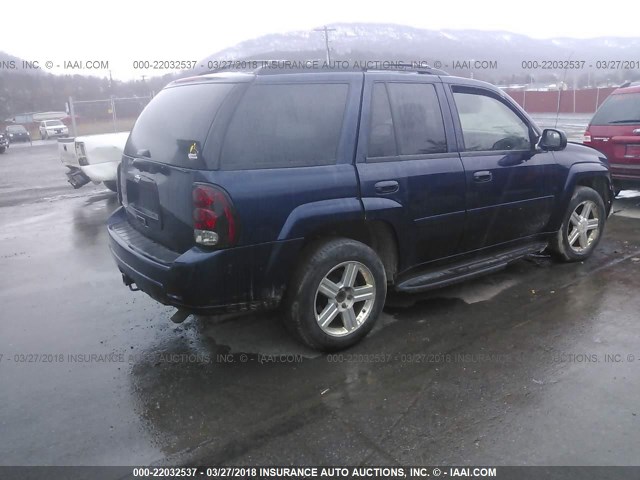 1GNDT13S172308201 - 2007 CHEVROLET TRAILBLAZER LS/LT BLUE photo 4