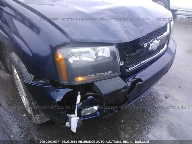 1GNDT13S172308201 - 2007 CHEVROLET TRAILBLAZER LS/LT BLUE photo 6