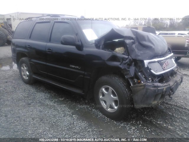 1GKEK63U84J238345 - 2004 GMC YUKON DENALI BLACK photo 1