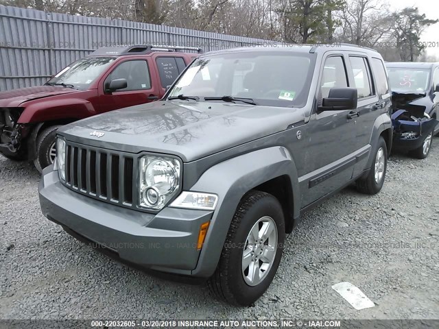 1C4PJMAK9CW160916 - 2012 JEEP LIBERTY SPORT 灰色 照片 2