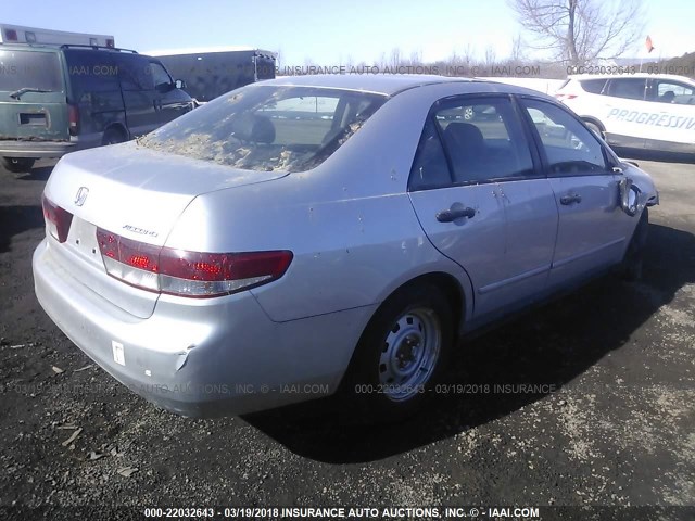 1HGCM56114A019995 - 2004 HONDA ACCORD DX SILVER photo 4