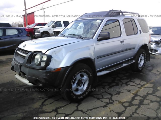 5N1ED28Y52C560173 - 2002 NISSAN XTERRA XE/SE SILVER photo 2