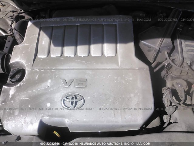 4T1BK46KX9U584704 - 2009 TOYOTA CAMRY SE/LE/XLE SILVER photo 10