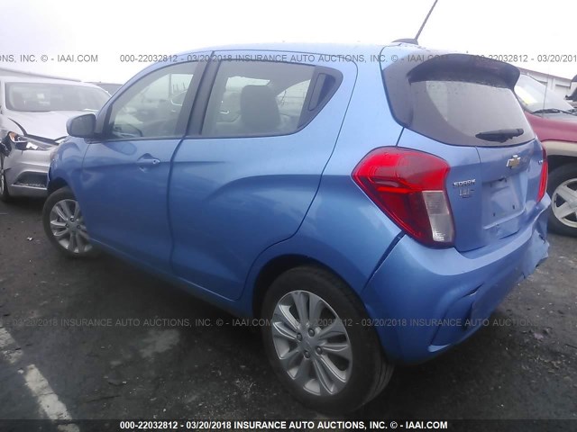 KL8CD6SA5HC709276 - 2017 CHEVROLET SPARK 1LT Синий фото 3
