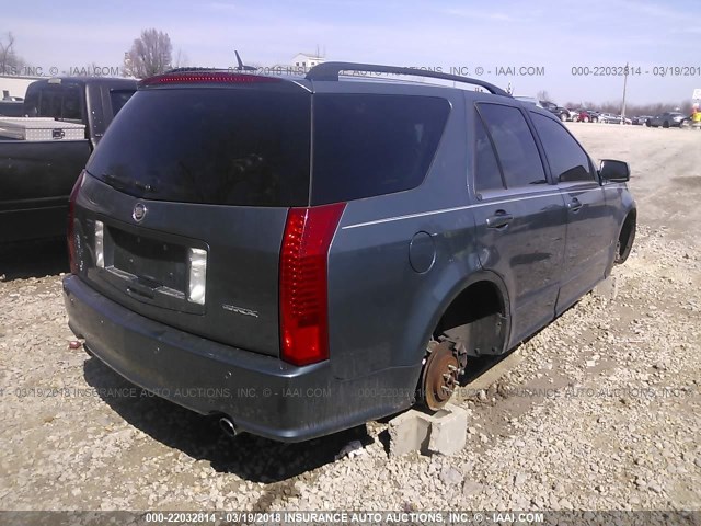 1GYEE637560214939 - 2006 CADILLAC SRX BLUE photo 4