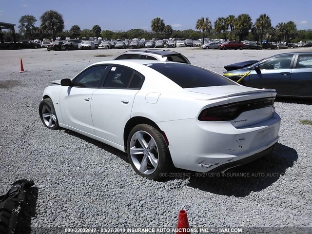 2C3CDXCTXGH357146 - 2016 DODGE CHARGER R/T WHITE photo 3