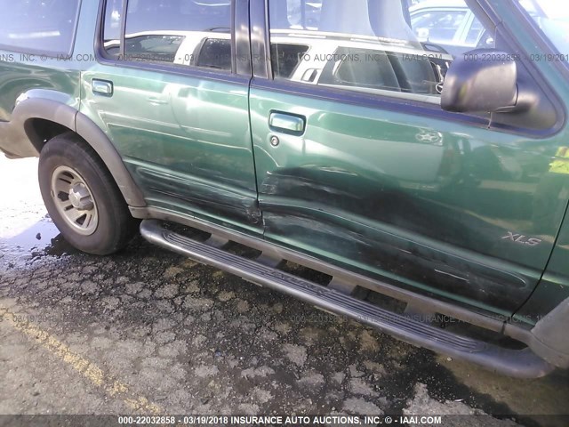 1FMZU72E1YZC48161 - 2000 FORD EXPLORER XLS GREEN photo 6