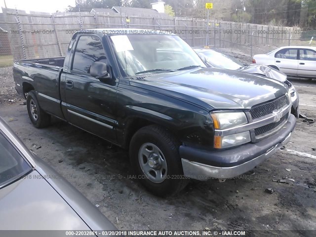 1GCEC14TX3E375540 - 2003 CHEVROLET SILVERADO C1500 GREEN photo 1