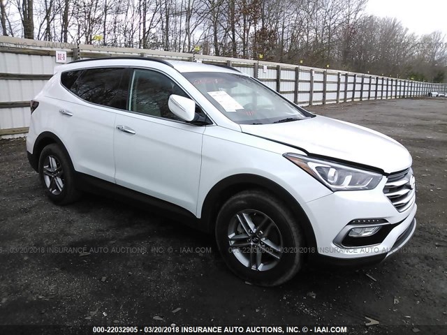 5NMZU3LB9HH047985 - 2017 HYUNDAI SANTA FE SPORT  WHITE photo 1