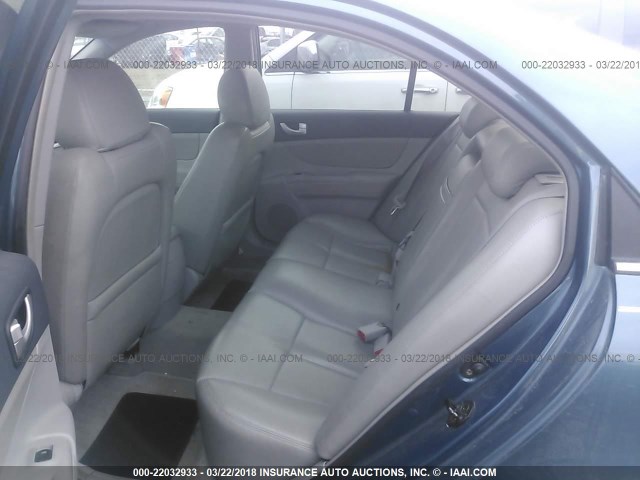 5NPEU46F76H150227 - 2006 HYUNDAI SONATA GLS/LX GRAY photo 8