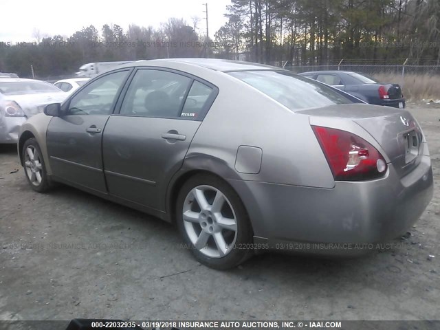 1N4BA41E54C867296 - 2004 NISSAN MAXIMA SE/SL BEIGE photo 3