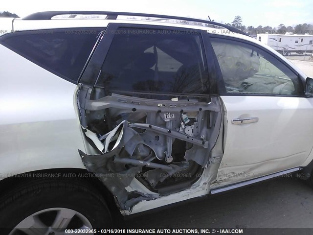 JN8AZ08W87W660866 - 2007 NISSAN MURANO SL/SE/S WHITE photo 6