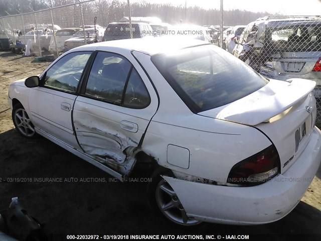 3N1BB51D81L129838 - 2001 NISSAN SENTRA SE WHITE photo 6