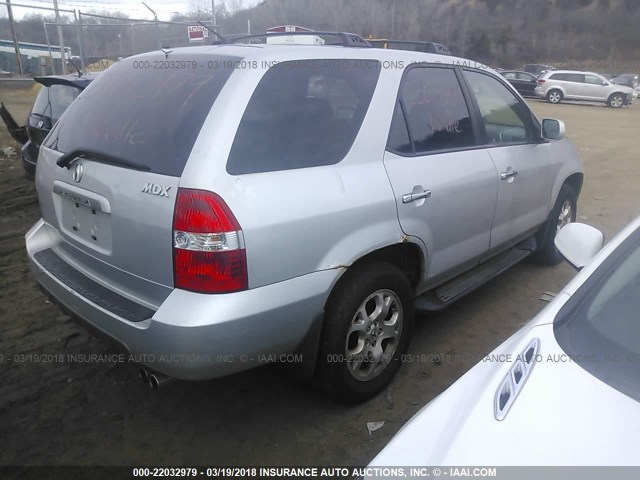 2HNYD18631H508783 - 2001 ACURA MDX TOURING SILVER photo 4