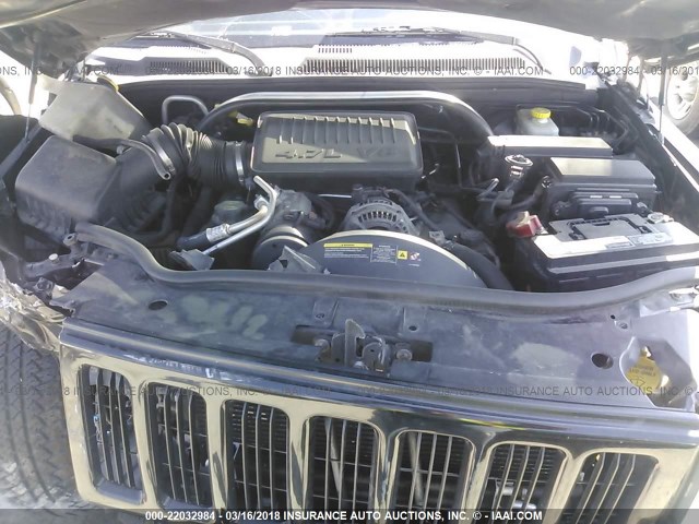 1J8HG48N46C214611 - 2006 JEEP COMMANDER BLACK photo 10