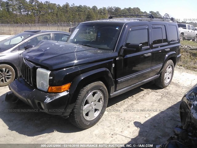 1J8HG48N46C214611 - 2006 JEEP COMMANDER BLACK photo 2