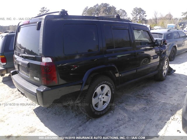 1J8HG48N46C214611 - 2006 JEEP COMMANDER BLACK photo 4