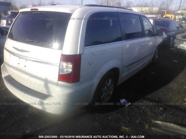 2A4RR5DG8BR615383 - 2011 CHRYSLER TOWN & COUNTRY TOURING WHITE photo 4