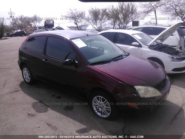 1FAHP31N67W154896 - 2007 FORD FOCUS ZX3/S/SE/SES RED photo 1