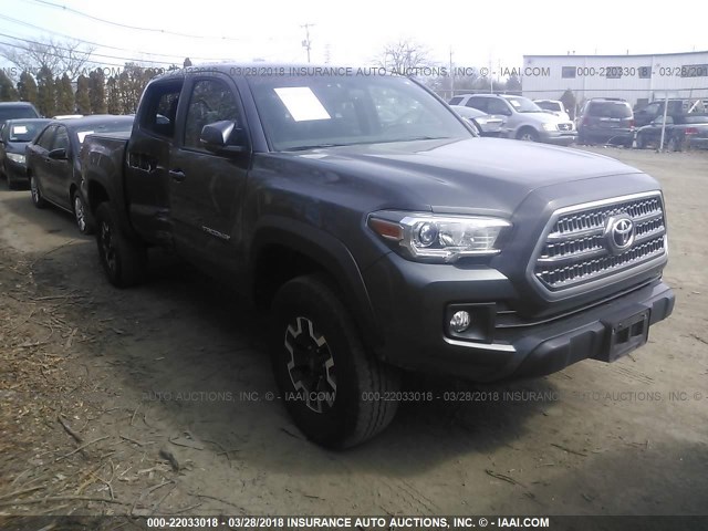 3TMCZ5AN2GM001636 - 2016 TOYOTA TACOMA DBL CAB/SR/SR5/TRD SPT/OR BLACK photo 1